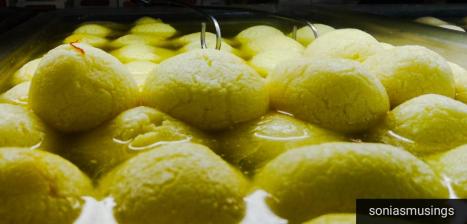Kesar Rosogolla in shop