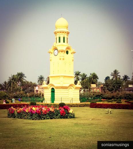 The clock house at Hazarduari Palace