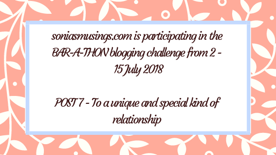 To a unique and special kind of relationship