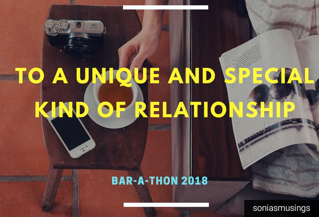 To a unique and special kind of&nbsp;relationship