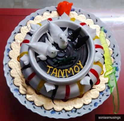 Birthday cake for the husband