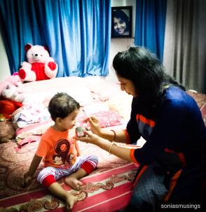 One of the last pics of my sis-in-law with my son who fondly called her Moni