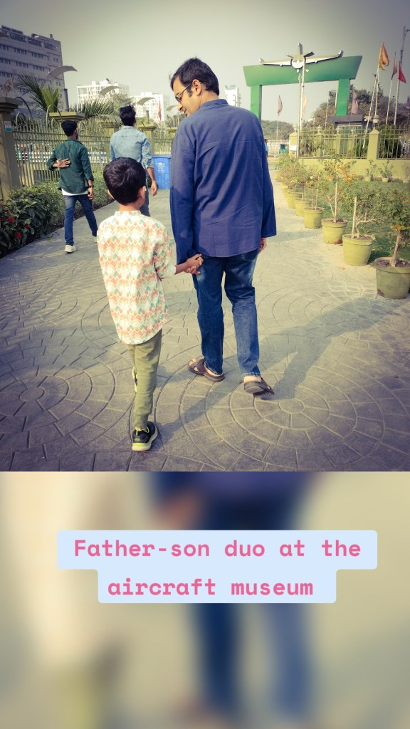 Father-son duo at the aircraft museum