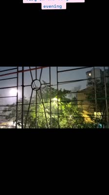 Nature unleashed its fury on the city last evening 