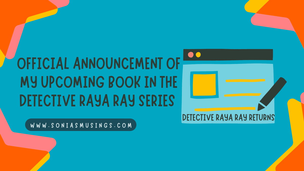The official announcement of my upcoming book in the Detective Raya Ray&nbsp;series