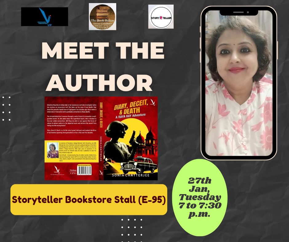 Meet me at the Storyteller Bookstore Stall on 27th&nbsp;Jan